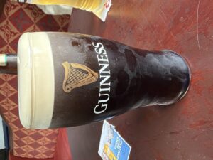 A nicely poured Guinness draft